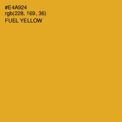 #E4A924 - Fuel Yellow Color Image